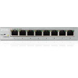 ZYXEL GS1200 GS1200-8 8 Anschlüsse Verwaltbar Ethernet-Switch - Gigabit-Ethernet - 10/100/1000Base-T - 2 Unterstützte Netz