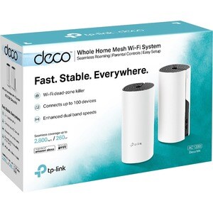 TP-Link Deco M4 IEEE 802.11ac 1,17 Gbit/s Drahtloser Access Point - 2,40 GHz, 5 GHz - 2 x Interne Antenne(n) - MIMO-Techno