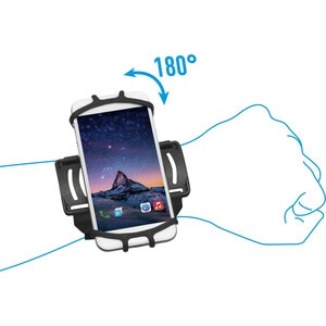 MOBILIS Tasche (Armband) Smartphone - Schwarz - Silikon Körper - Sturzsicher, Bruchfest, Rutschfest - Armband - 284 mm Höh