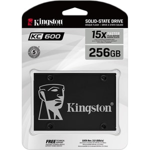 Kingston Solid State-Laufwerk - 2,5" Intern - 256 GB - SATA (SATA/600) - Notebook, Desktop-PC Unterstütztes Gerät - 150 TB