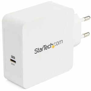StarTech.com WCH1CEU 1 Port USB-C™ Wandladegerät mit 60 W power delivery - 2 Jahre Garantie - Data_N_A