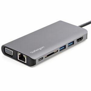 StarTech.com DKT30CHVAUSP Adaptateur multiport - USB Type-C vers HDMI / VGA - Câble hôte de 30 cm - Noir