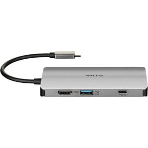 D-Link DUB-M810 USB-Typ C Docking Station für Notebook - 100 W - 3 x USB 3.0 - USB Typ C - Netzwerk (RJ-45) - HDMI - Kabel