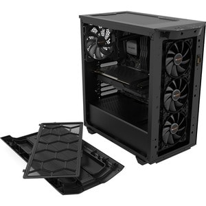 Boîtier d'ordinateur be quiet! Pure Base 500 BGW37 - Noir - En verre trempé, Acrylonitrile butadiène styrène (ABS), Acier 