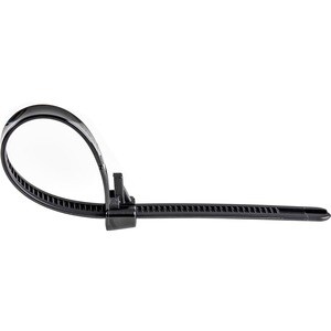 StarTech.com Kabelbinder - 203x4 mm, lösbare Nylonbinder, Innen- und Außenbereich, 94V-2/UL, schwarz, 100 Stück - Kabelbin
