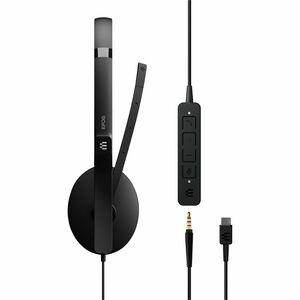 EPOS ADAPT 165 USB-C II Kabel Auf den Ohren Stereo Headset - Schwarz - Binaural - 20 Hz bis 20 kHz Frequenzgang - 231,2 cm