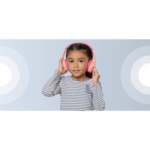 Belkin SOUNDFORM Mini Kabel/Kabellos Auf den Ohren, Kopfbügel, Über das Ohr Stereo Headset - Rosa - Binaural - Geschlossen
