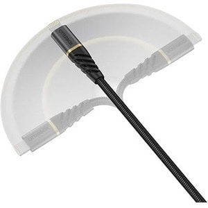 OtterBox USB C-C 3.2 Gen1 1.8M Robustes, geflochtenes Schnelllade-Kabel, Cable Premium MFI, Schwarz, Black Shimmer