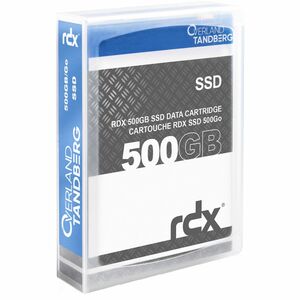 Overland-Tandberg O-T RDX SSD 500GB Kassette, RDX-Kartusche, RDX, 500 GB, FAT32, NTFS, exFAT, ext4, Schwarz, RDX QuikStor