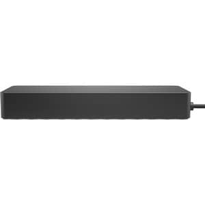 HP USB-Typ C Docking Station für Desktop PC/Notebook/Monitor - Schwarz - 2 Unterstützte Displays - 4K - 3840 x 2160 - 2 x 