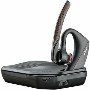 Poly Voyager 5200 Kabel/Kabellos Über das Ohr, Ohrhörer Mono Ohrhörerset - Schwarz - Google Assistant, Siri - Monaural - I