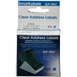 1PK TRUE CLEAR MAILING LABEL 1 1/8IN X 3 1/2IN LABEL