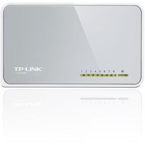MINI DESKTOP SWTICH 8PORT 8/10/100M & PLASTIC CASE