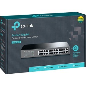 TP-Link TL-SG1024D 24 Anschlüsse Ethernet-Switch - Gigabit-Ethernet, Fast Ethernet - 10/100/1000Base-T - Verdrilltes Doppe