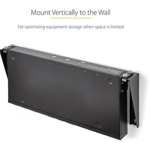StarTech.com Support Mural en Acier pour Rack 1U - Acier - 48 cm - 56,70 kg Max - 1