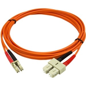 StarTech.com Câble patch à fibre optique duplex 50/125 multimode 2 m LC - SC - 2e bout: 2 x SC Network - Male - 10 Gbit/s 