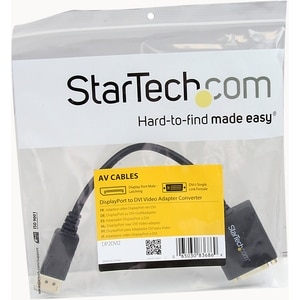 StarTech.com DisplayPort® auf DVI Adapter - DP (St) zu DVI (Bu) Video-Konverter - Schwarz