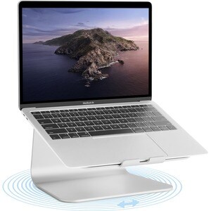 MSTAND360 LAPTOP STAND W/ SWIVEL BASE - SILVER