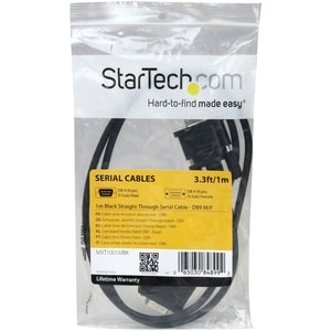 StarTech.com 1m Seriell DB9 RS232 Verlängerungskabel - DB9 RS 232 Kabel Verlängerung - St/Bu - Cable for Peripheriegerät -