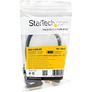 StarTech.com DVI-D auf 2x DVI-D 30cm Splitter Kabel - Dual Link DVI25 Y-Kabel - Stecker/Buchse - Cable for Monitor, Projek