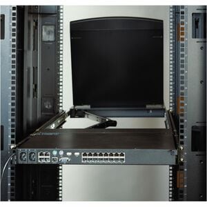 Rack APC by Schneider Electric pour Commutateur KVM, Rack - Noir - Conforme aux normes TAA - Noir