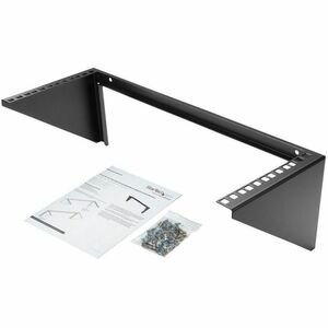 StarTech.com 4 HE 19 Zoll vertikales Wandmontage Rack - Schwarz - max. 56,84 kg Traglast - 1
