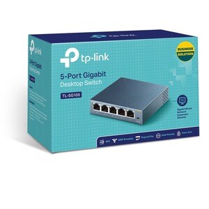 Commutateur Ethernet TP-Link TL-SG105 5 Ports - Gigabit Ethernet - 10/100/1000Base-T - 2 Couche supportée - Paire torsadée