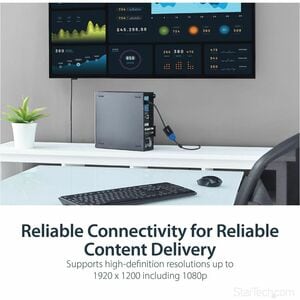 StarTech.com DisplayPort™ auf VGA Video Adapter / Konverter - 1920x1200 - Multi-Monitor - 2048 x 1152 Supported - Schwarz