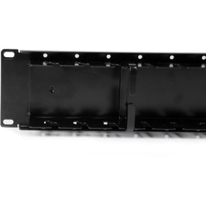 StarTech.com 2 HE 19" doppelseitiges Rangierpanel / Kabelordner Kabelmanagement - Kabelmanagement-Panel - 2U Rack Height x