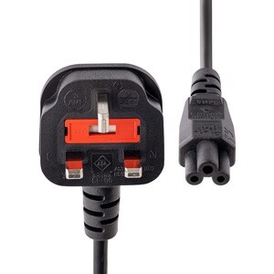 1 m GB Laptop Ladekabel, BS 1363 auf C5, 2,5A 250V, 18AWG, UK Laptop Netzteil Stromkabel, Kleeblatt/Mickey Mouse Netzkabel