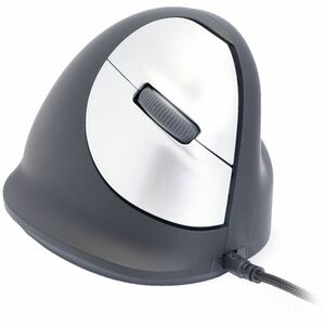 R-Go Tools Ergonomische Maus R-Go HE Break mit Pausensoftware, groß (Handlänge ≥ 185mm), für Rechtshänder, verkabelt, schw