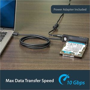 StarTech.com Câble adaptateur USB 3.1 (10 Gb/s) pour disques durs / SSD SATA III 6 Gb/s de 2,5" et 3,5" - Adaptateur USB 3
