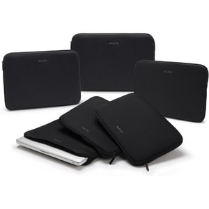 Dicota Perfect Skin Tasche (Sleeve) für 33 cm (13 Zoll) bis 33,8 cm (13,3 Zoll) Notebook - Schwarz - Neopren Körper - Krat