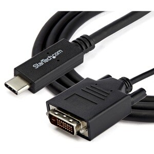 StarTech.com 1m USB-C auf DVI Adapterkabel - 1920x1200 - Schwarz - Cable for Projektor, Monitor, Workstation, Videogerät, 