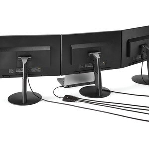 StarTech.com USB-C auf 3x DisplayPort MST Hub, Multi-Monitor Adapter/Splitter, 3x 1080p 30Hz, nur Windows, Thunderbolt 3/4