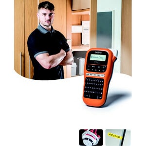 Brother P-touch PT-E110 Elektronischer Etikettendrucker - Thermotransfer - 20 mm/s Mono - 180 dpi - Klebefilm - Batterie -