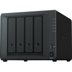 Synology DiskStation DS418 4 x Gesamtzahl Einschübe SAN/NAS-Speichersystem Quad-Core 1,40 GHz - 2 GB RAM - DDR4 SDRAM Desk