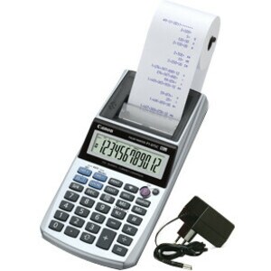 Calculatrice imprimante Canon P1-DTSC - Alimenté par Alimentation CA/CC - 203 mm x 102 mm x 48 mm - Argenté Métallisé