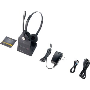 Casque Jabra Engage 65 Stereo - Sans fil - Design Sur tête - Stéréo - Binaural - Portée 15000 cm - DECT - Fréquence 40 Hz/
