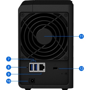  Synology DiskStation DS218 2 x Total Bays SAN/NAS-Speichersystem - Intel Celeron Dual-Core 2 GHz - 2 GB RAM - DDR3L SDRAM