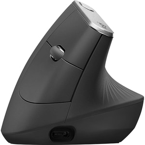 Souris Optique Logitech MX Vertical - Bluetooth/Radio Fréquence - USB Type C - 4 Bouton(s) - 4 Boutons programmables - Noi