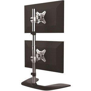 Monitorhalterung für zwei vertikal gestapelte Monitore, Ergonomischer Monitorarm für zwei VESA Monitore bis zu 27" und 8 k