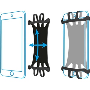 MOBILIS Tasche (Armband) Smartphone - Schwarz - Silikon Körper - Sturzsicher, Bruchfest, Rutschfest - Armband - 284 mm Höh