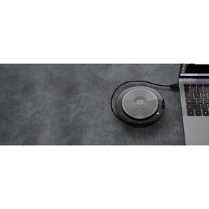 Jabra Speak 750 UC, Universal, Black, Silver, 30 m, 70 dB, 0.9 m, Touch
