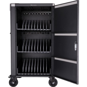 V7 CHGCT30-1E Laptop/Tablet-Ladewagen - Schiebegriff Griff - 4 Rollen - 127 mm Rollengröße - Kalt gewalzter Stahl - 599,9 