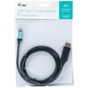 i-tec 2 m DisplayPort/USB-C AV-Kabel für Audio-/Video-Gerät, Computer, Monitor - 1 - Zweiter Anschluss: 1 x DisplayPort Di