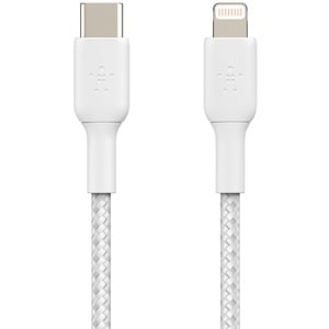 Belkin BoostCharge 1,01 m Lightning/USB-C Datentransferkabel - Cable for iPhone, iPad, iPad Pro, iPad mini - MFI - Weiß