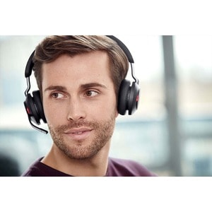 Casque Jabra Evolve2 65 - Sans fil - Design Sur tête - Stéréo - Couleur Noir - Binaural - Supra-aural - Bluetooth - USB Ty