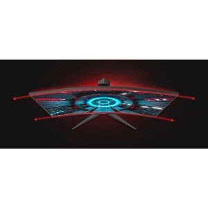 AOC C24G2AE 24 Zoll Class Full HD Gekrümmter Bildschirm Gaming-LCD-Monitor - 16:9 Format - Rot - 59,9 cm (23,6 Zoll) Viewa
