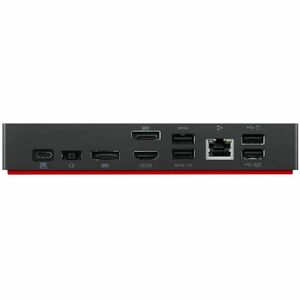 Lenovo USB-Typ C Docking Station für Notebook - Schwarz - 3 Unterstützte Displays - 3840 x 2160 - 2 x USB 2.0 - USB Typ C 